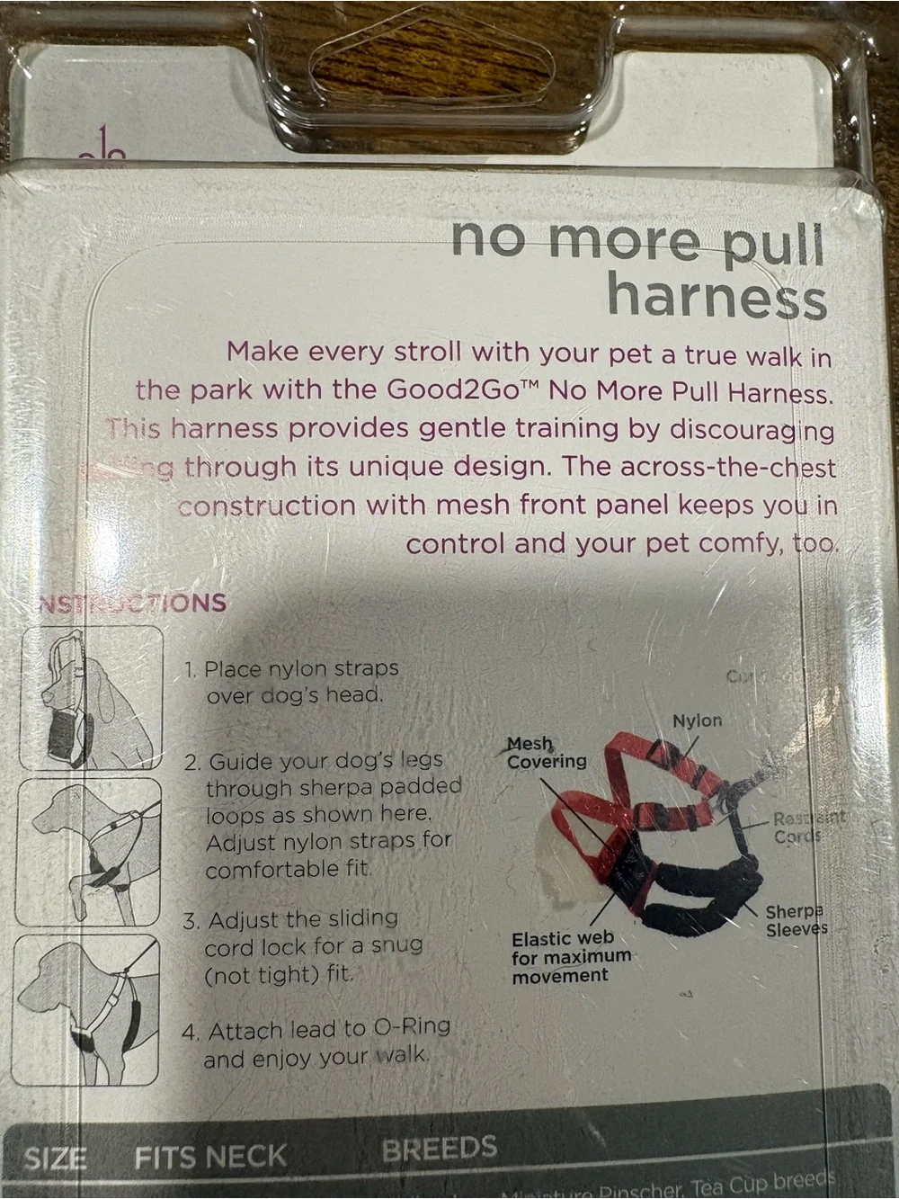 Good2Go  No-Pull Dog Harness in Black and Red